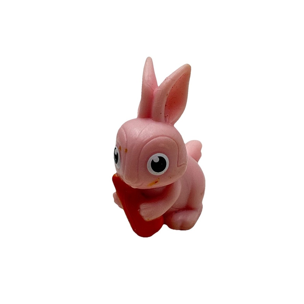 Pink Bunny Rabbit with Carrot From Paw Patrol Chase's Ride N Rescue Playset 1.5"